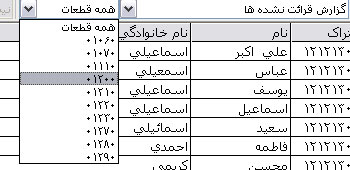 انتخاب قطعه